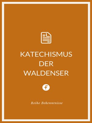 cover image of Katechismus der Waldenser